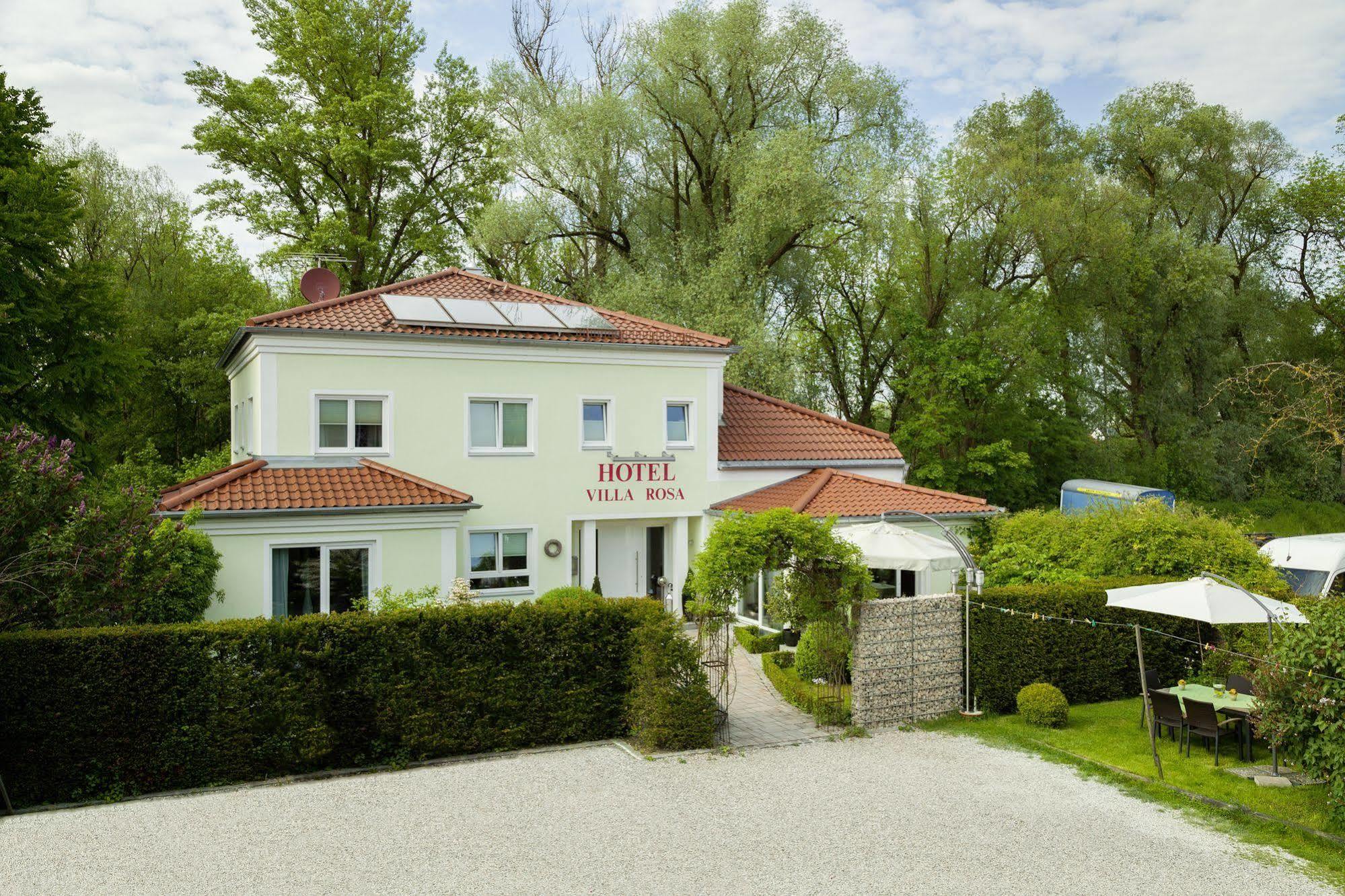 Hotel Villa Rosa Allershausen Exterior foto